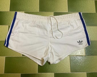 Spodenki treningowe Adidas West Germany z lat 80., bawełniane, rozmiar M, 36 cali