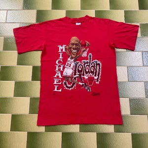 Vintage 1990 Michael Jordan Caricature T-Shirt Size M Made in USA