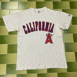 Vintage 90s MLB California Angels T-Shirt Los Angeles Angels Anaheim Size M Adult