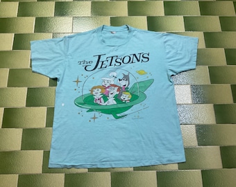 Camiseta vintage de Los Supersónicos de 1990 con la imagen de Hanna Barbera (talla XL)