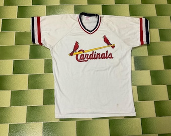 Vintage jaren 80 MLB St. Louis Cardinals jersey katoenmix maat XL