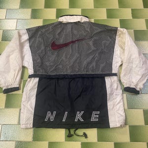 Vintage Nike Windbreaker Jacket Packable Hood Size XL Made in USA