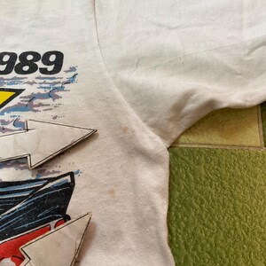Vintage 1989 NHRA Fram Supernationals Winston Drag Racing T-shirt Passar Liten bild 7