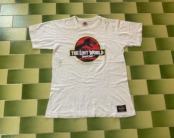 Vintage 90s Jurassic Park T-shirt - Hanes Kids Large - Etsy