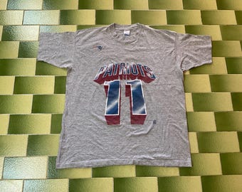 T-shirt vintage 1994 NFL Patriots Drew Bledsoe : XL, fabriqué aux États-Unis