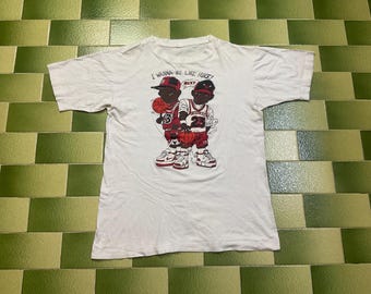 Vintage 90s Michael Jordan "I Wanna Be Like Mike" T-Shirt - Chicago Bulls Size Medium