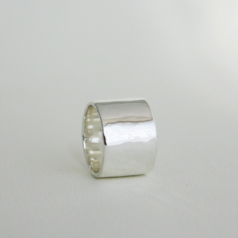 Polished 925 Sterling Silver Open Design Thumb Ring - Size 10.75, Diamond-Cut Band, Made In USA - View #3