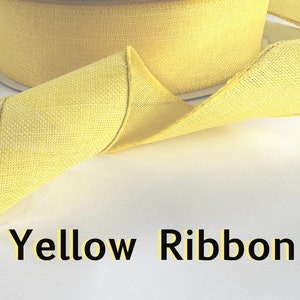50 mètres de ruban jaune avec fil de 1,5 po. de large Noeuds Streamers Douche Mariage Pâques Graduation 1 1/2 po. Renseignez-vous sur les autres couleurs