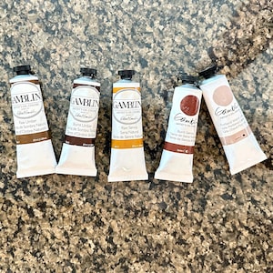 Gamblin Artist Oil Paint, Brown Umber & Sienna Colors, 37ml Tube