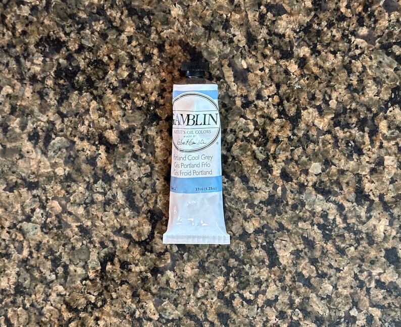 Portland Cool Grey Gray Gamblin artists oil colors 37ml paint tube edusite https://edusite.etsy.com