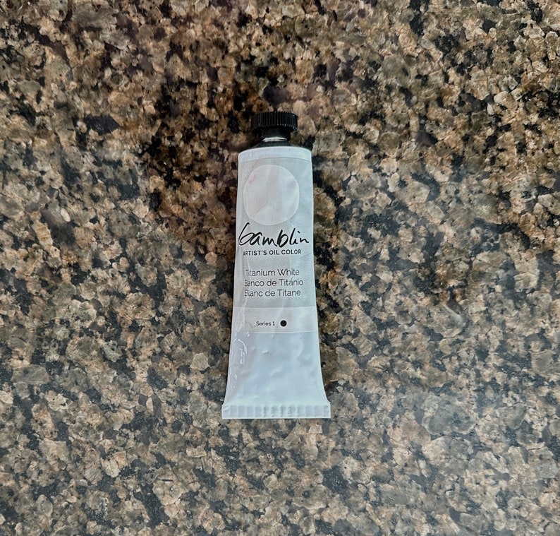 Titanium White oil paint Gamblin 37ml each  https://edusite.etsy.com