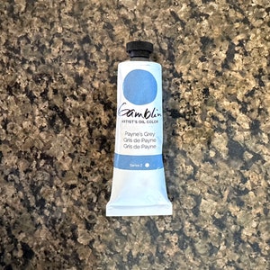 Paynes Grey oil paint Gamblin artists colors 37ml Gray in the edusite shop at etsy https://edusite.etsy.com