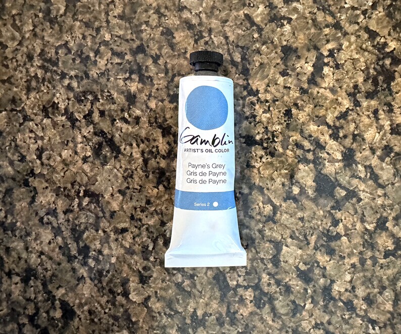Paynes Grey oil paint Gamblin artists colors 37ml Gray in the edusite shop at etsy https://edusite.etsy.com