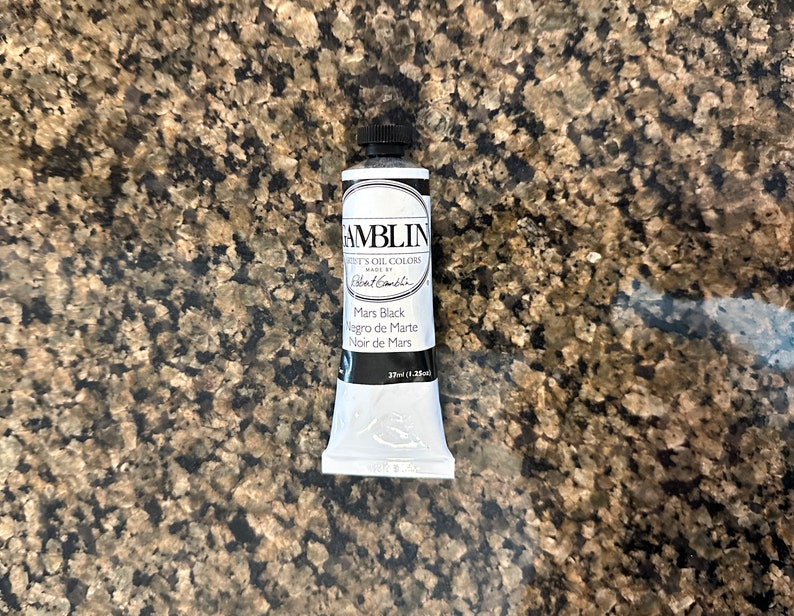 Gamblin Mars Black artists oil colors 37ml paint tubes in the edusite shop https://edusite.etsy.com?search_query=paint