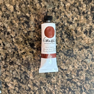 Gamblin Burnt Sienna oil paint 37ml artists oil at edusite https://edusite.etsy.com?search_query=paint