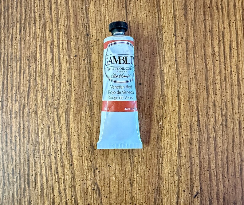 Venitian Red Oil paint Gamblin 37ml in the edusite shop at etsy https://edusite.etsy.com