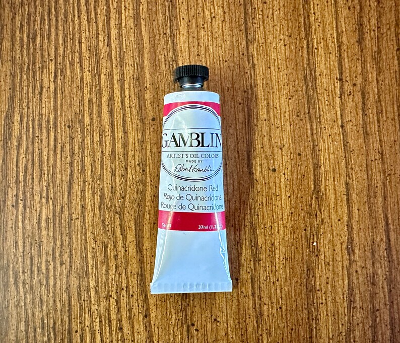 Gamblin Quinacridone Red in the edusite shop https://edusite.etsy.com?search_query=paint