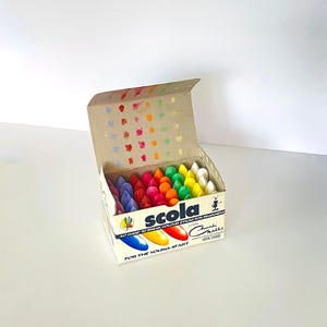 Gros bâtons de craie : couleurs assorties de luxe Scola, boîte de 40