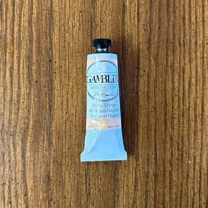 Naples Orange oil paint Gamblin 37ml paint tube in the edusite shop https://edusite.etsy.com?search_query=paint