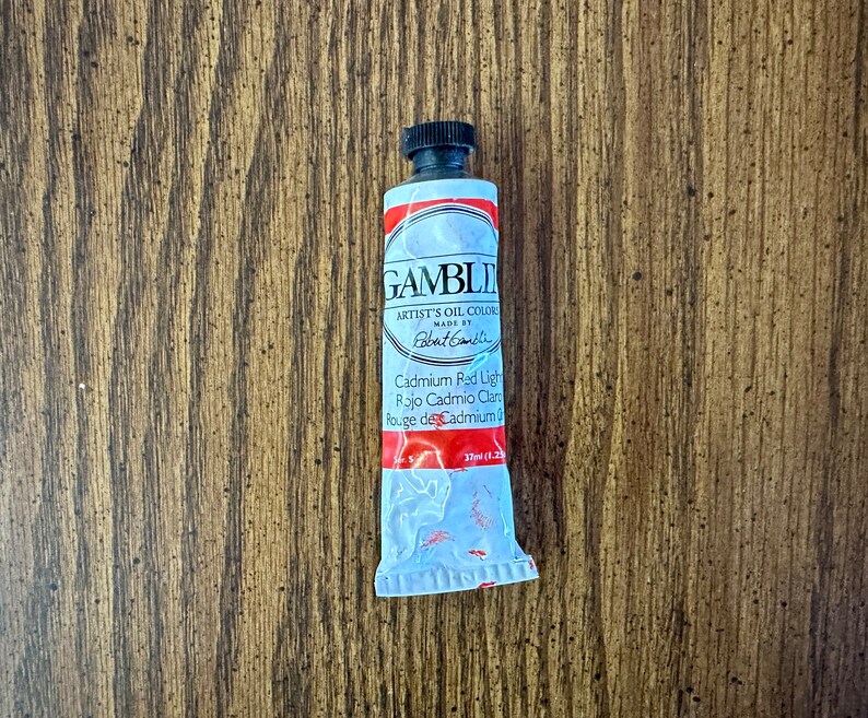 Cadmium Red Light 37ml oil paint tube in the edusite shop at etsy https://edusite.etsy.com?search_query=paint