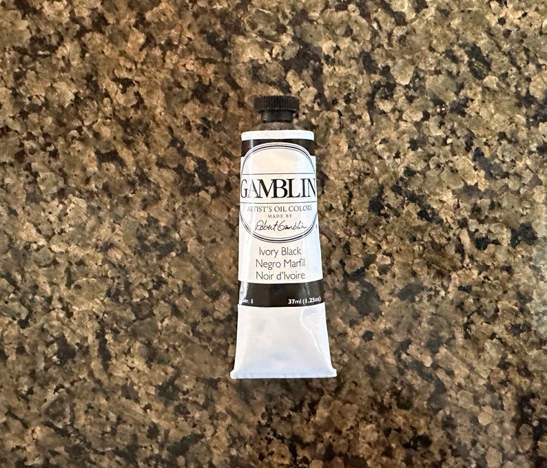Ivory Black oil paint 37ml artists oil colors Gamblin each in the edusite shop https://edusite.etsy.com?search_query=gamblin