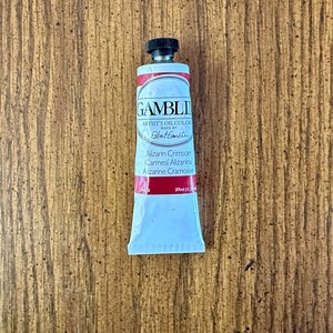 Gamblin Alizarin Crimson Red oil paint in the edusite shop https://edusite.etsy.com?search_query=paint