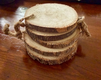 5 Unfinished Basswood Slices Bass Wood Blanks for Signs Ornaments Artwork