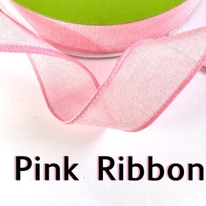 50 YARDS Rosa Wired Band 1,5 "breite Haltbare Bögen Einfache Gestaltung - Duschparty Hochzeit Ostern Pew Bögen Sorority College Bewusstsein