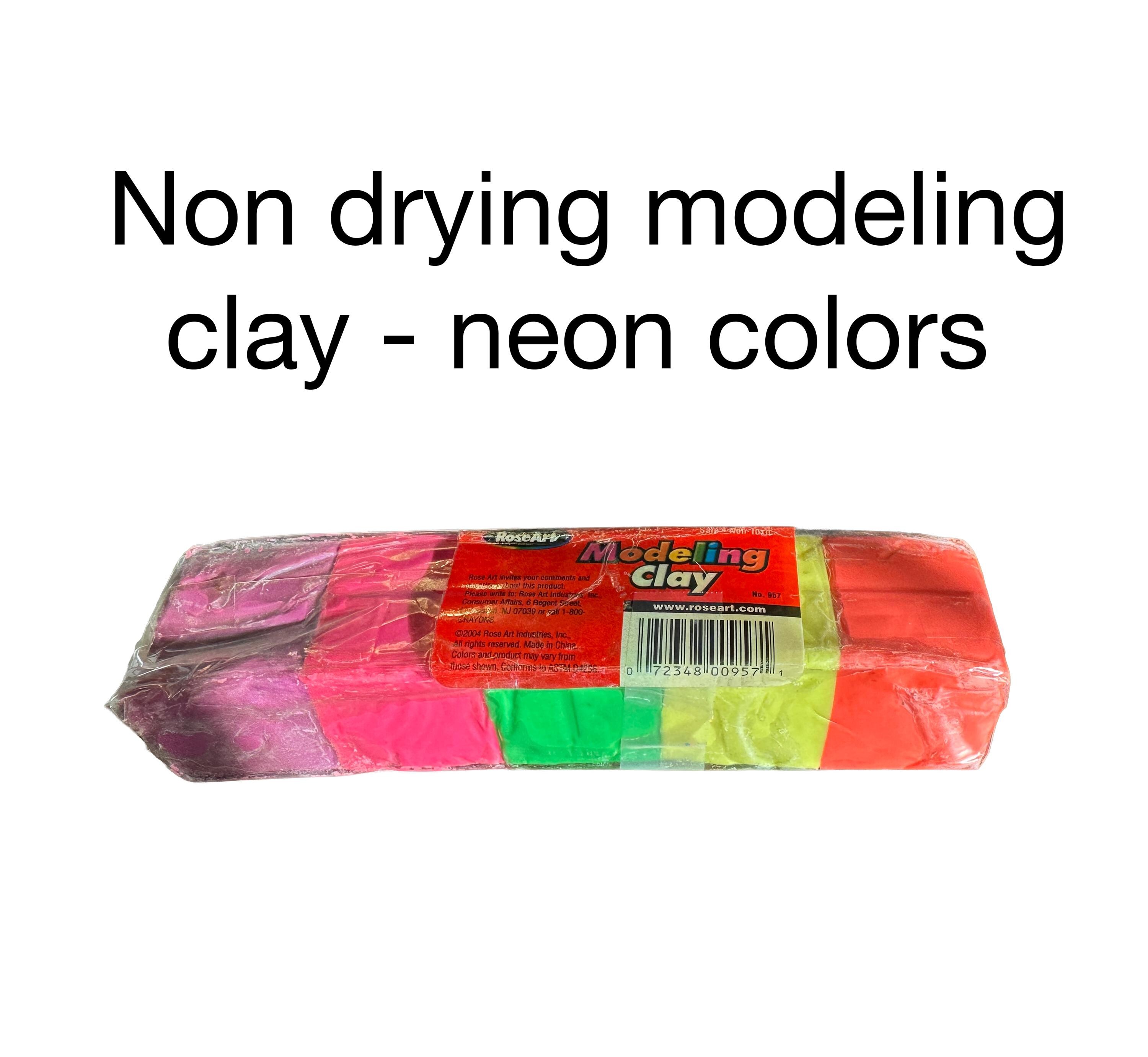 Non Hardening Claytoon Stay Soft Modeling Clay Neon Colors Non