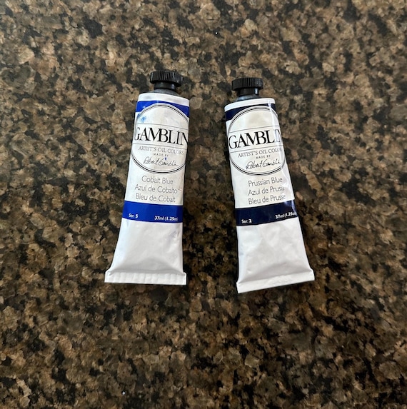 Gamblin Cobalt Prussian Blue + Oil Paint, 37ml Tube - Fine Art