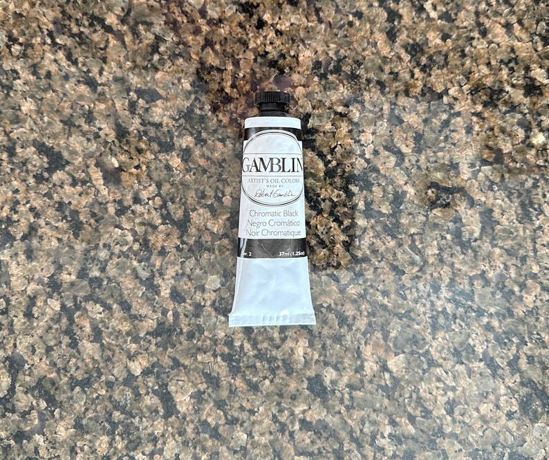 Chromatic Black oil paint Gamblin 37ml each in the edusite shop https://edusite.etsy.com?search_query=oil