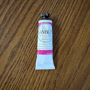 Gamblin Quinacridone Violet oil paint in the edusite shop https://edusite.etsy.com?search_query=paint