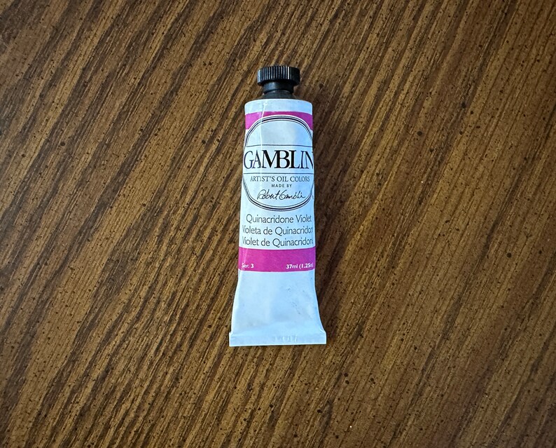 Gamblin Quinacridone Violet oil paint in the edusite shop https://edusite.etsy.com?search_query=paint
