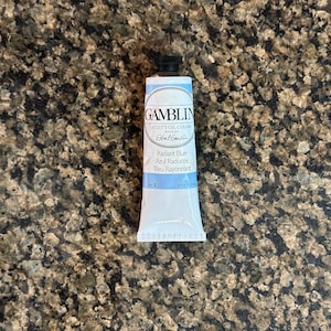 Radiant Blue Paint Gamblin artists oil colors 37ml edusite https://edusite.etsy.com