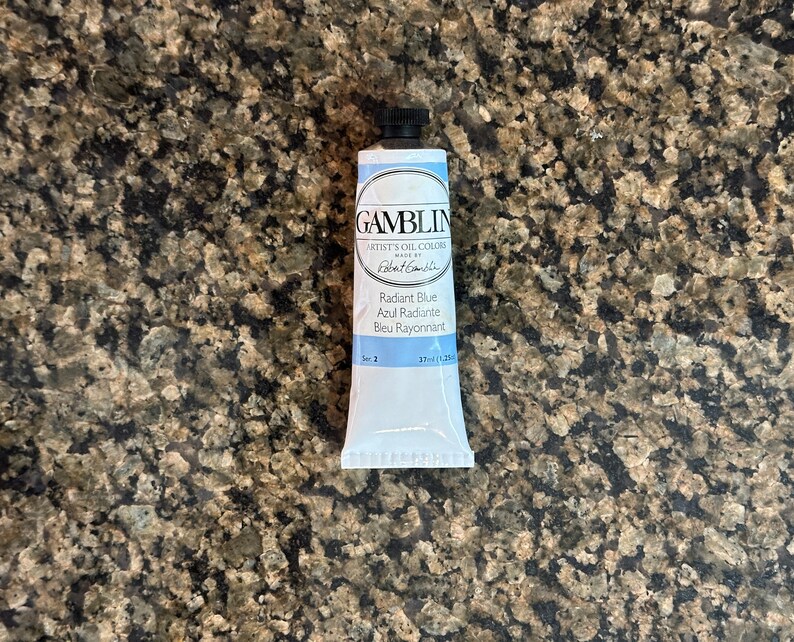 Radiant Blue Paint Gamblin artists oil colors 37ml edusite https://edusite.etsy.com