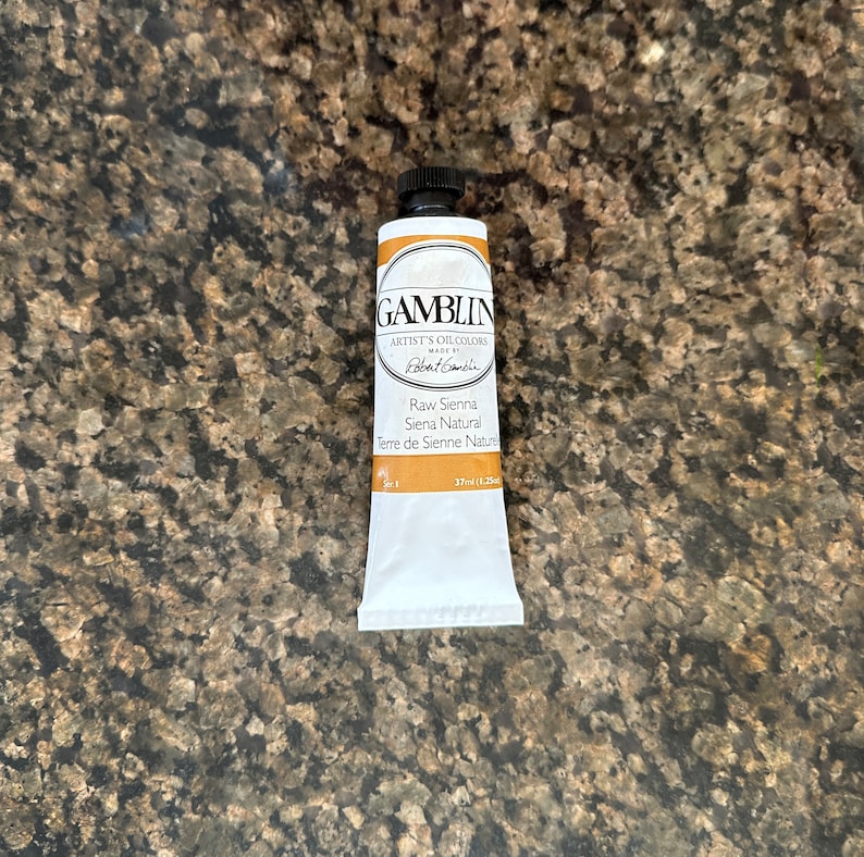 Raw Sienna Gamblin oil paint 37ml each in the edusite shop https://edusite.etsy.com