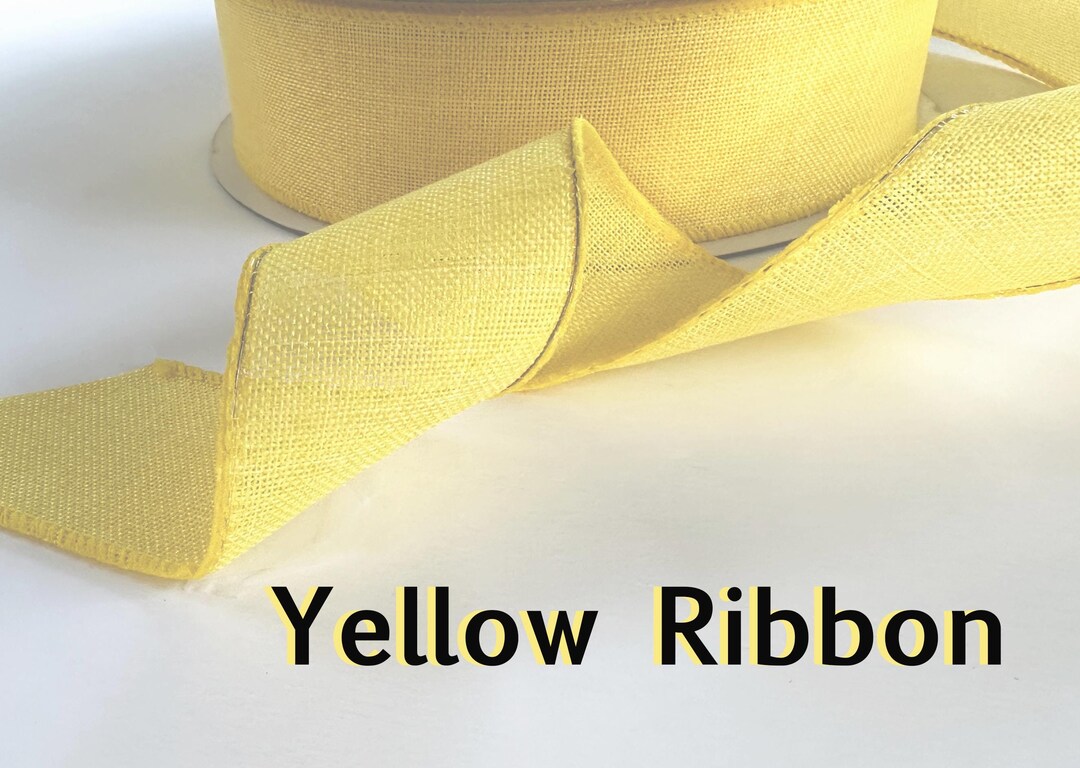 Yellow Wired Ribbon: 1.5