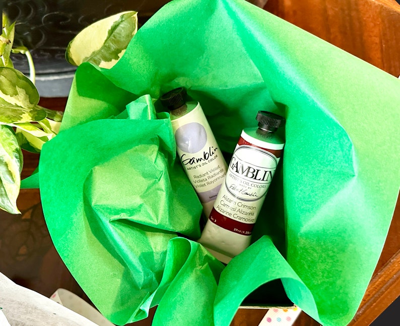 Gamblin oil paint bundle of 2 gift box in the edusite shop at etsy https://www.etsy.com/shop/edusite