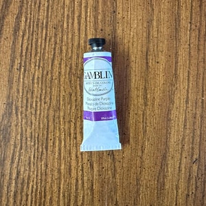 Gamblin Doxazine Purple oil paint in the edusite shop https://edusite.etsy.com