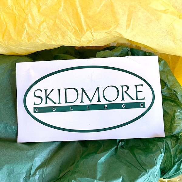 Skidmore College Saratoga Springs Car Magnet or Window Cling Oval NY School Spirit Collegiate Pride Family Support Parent Freshman Graduate