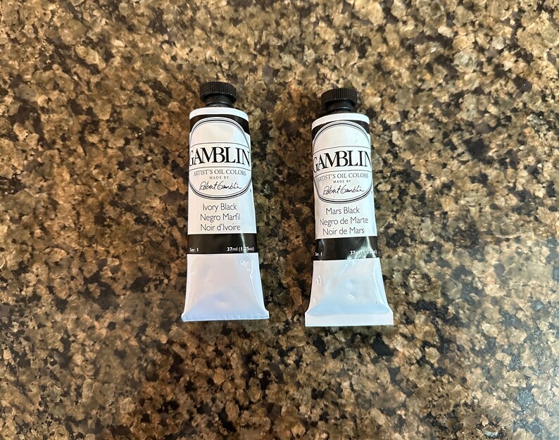 2 37 ml paint tubes Gamblin Black artists in the edusite shop https://edusite.etsy.com?search_query=paint
