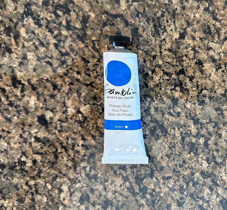 great deal on Phthalo Blue Gamblin artists oil colors 37ml paint tube edusite https://edusite.etsy.com