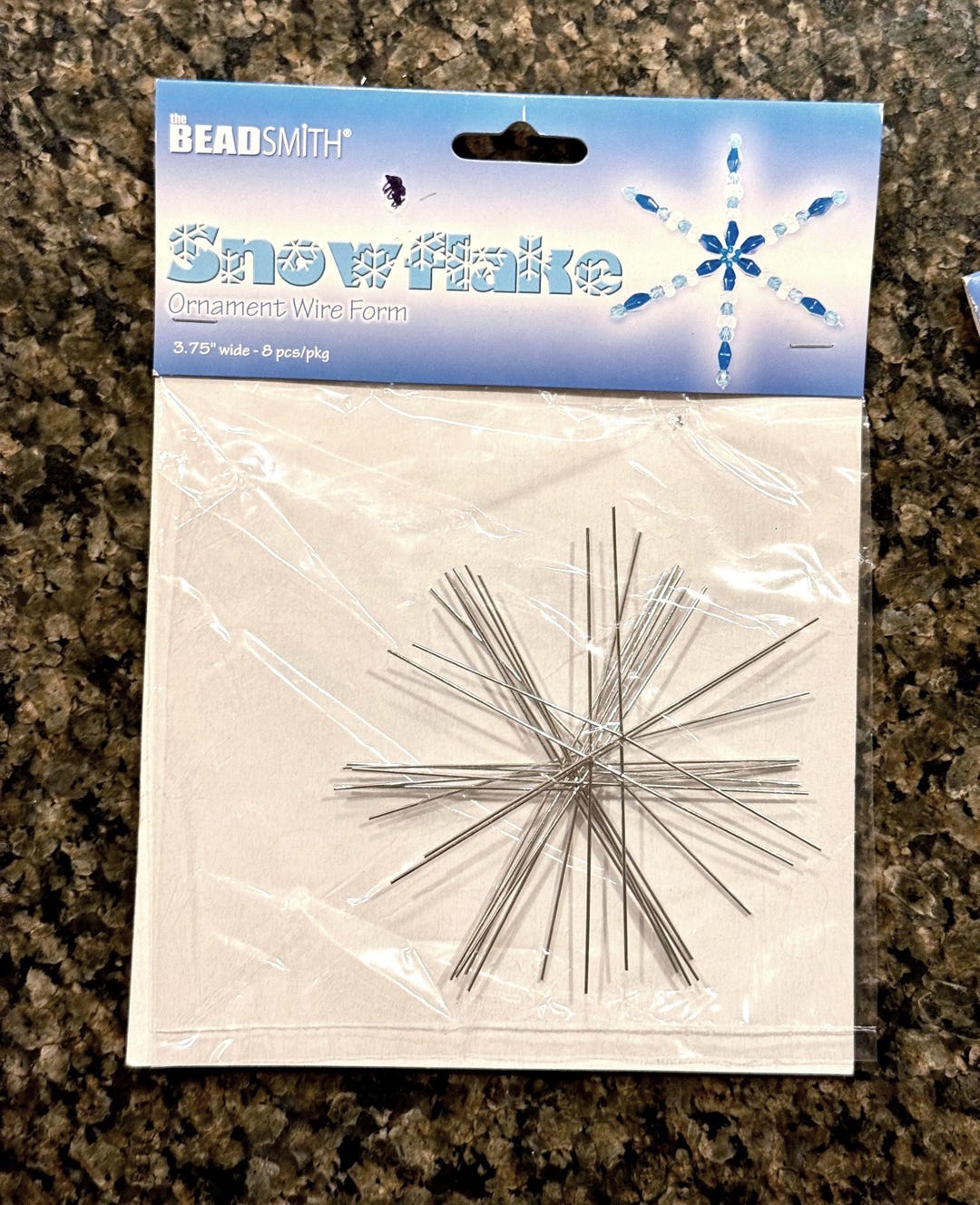 Wire Snowflake Form Snowflake Ornament Wire Forms - DIY Craft Supplies, 3.75