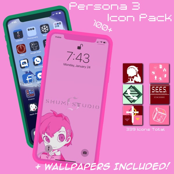 Persona 3 Female Themed Phone Icons