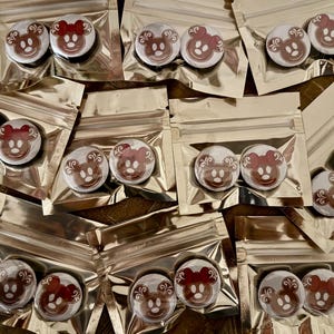 Paquete de 5 imanes Merry-Time Pixie Dust con etiquetas personalizadas - Fish extensor, DCL, Disney Gifts