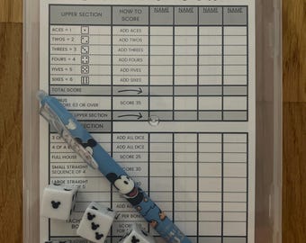Yacht-Sea Disney Score Sheet ONLY - DCL, Cruise, Yahtzee.