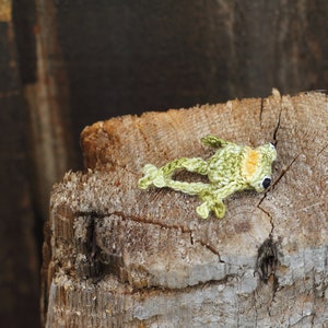 Miniature Crochet Frog Doll