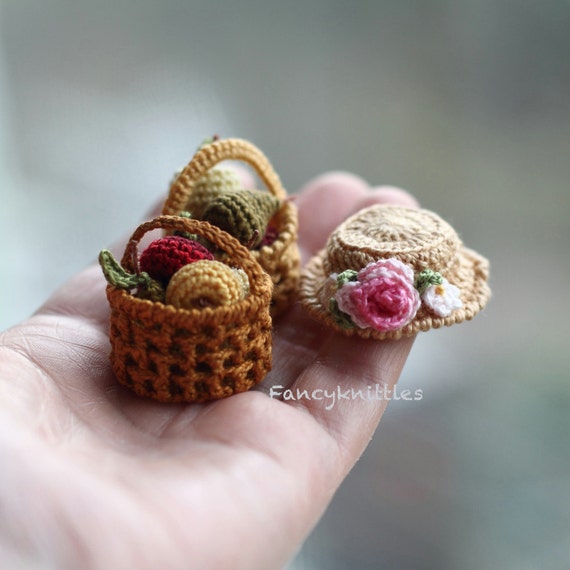 Lot De 5 Mini Paniers En Bois Pour Maison De Poupée – Rangement, Fruits, Décoration – 3,8 X 2,6 X 1,45 Cm