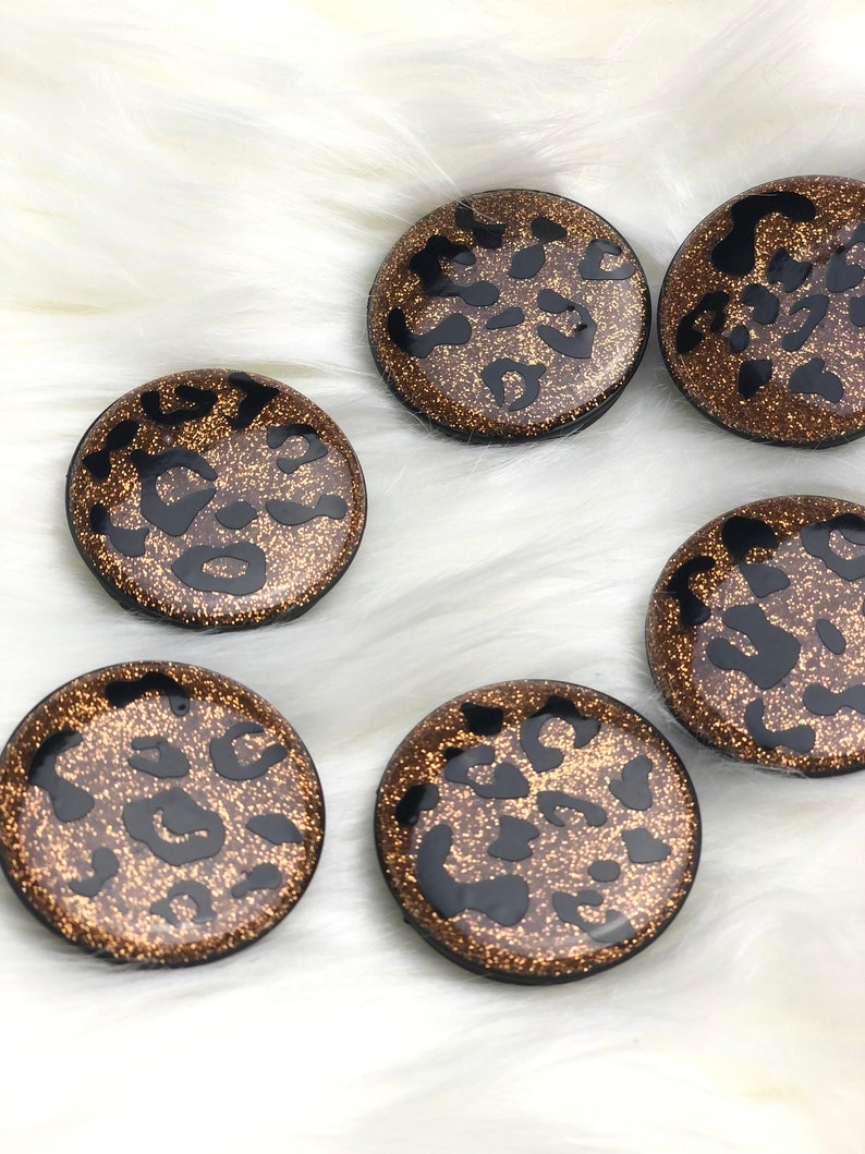 Leopard Print 1.5 inch Circle Svg Leopard Svg | Etsy