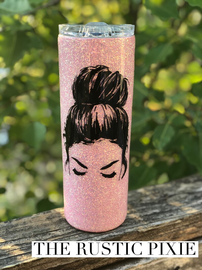 Download Messy Bun SVG / svg / hair bun SVG / Girl with lashes/ Top ...